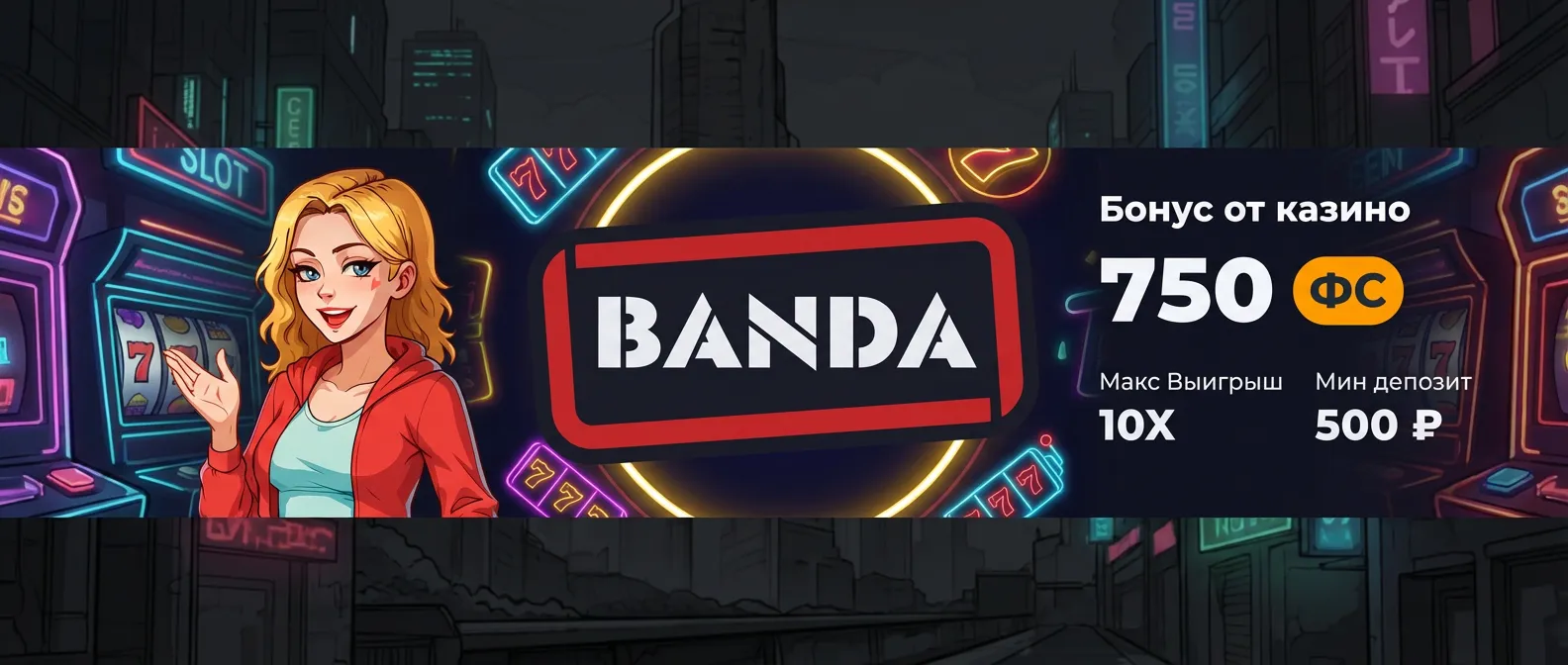 Банда казино баннер
